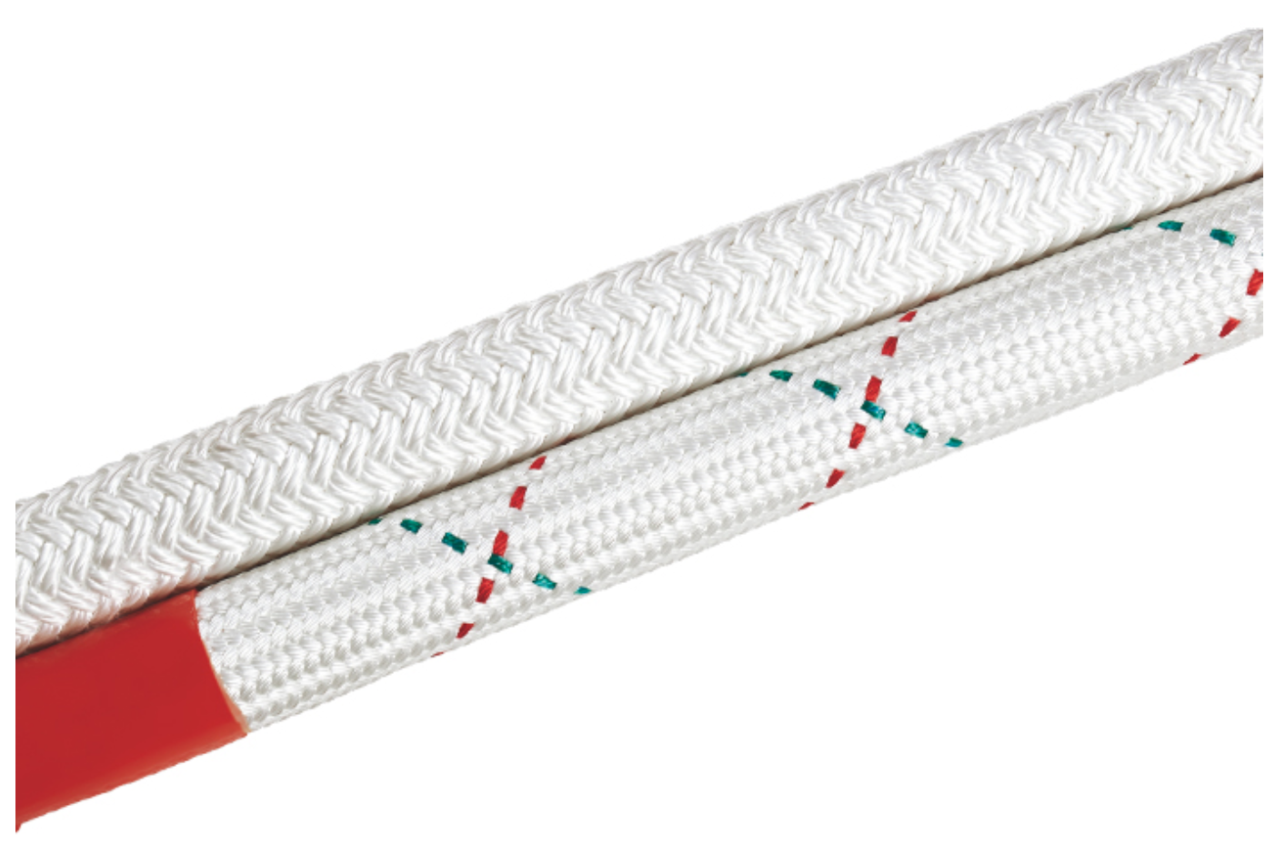 Ultra-high molecular weight polyethylene double-layer braided rope